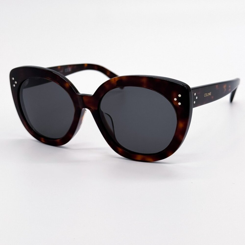 NEW CL40295F 52A CELINE SUNGLASSES HAVANA GREY EYEWEAR - Picture 3 of 9